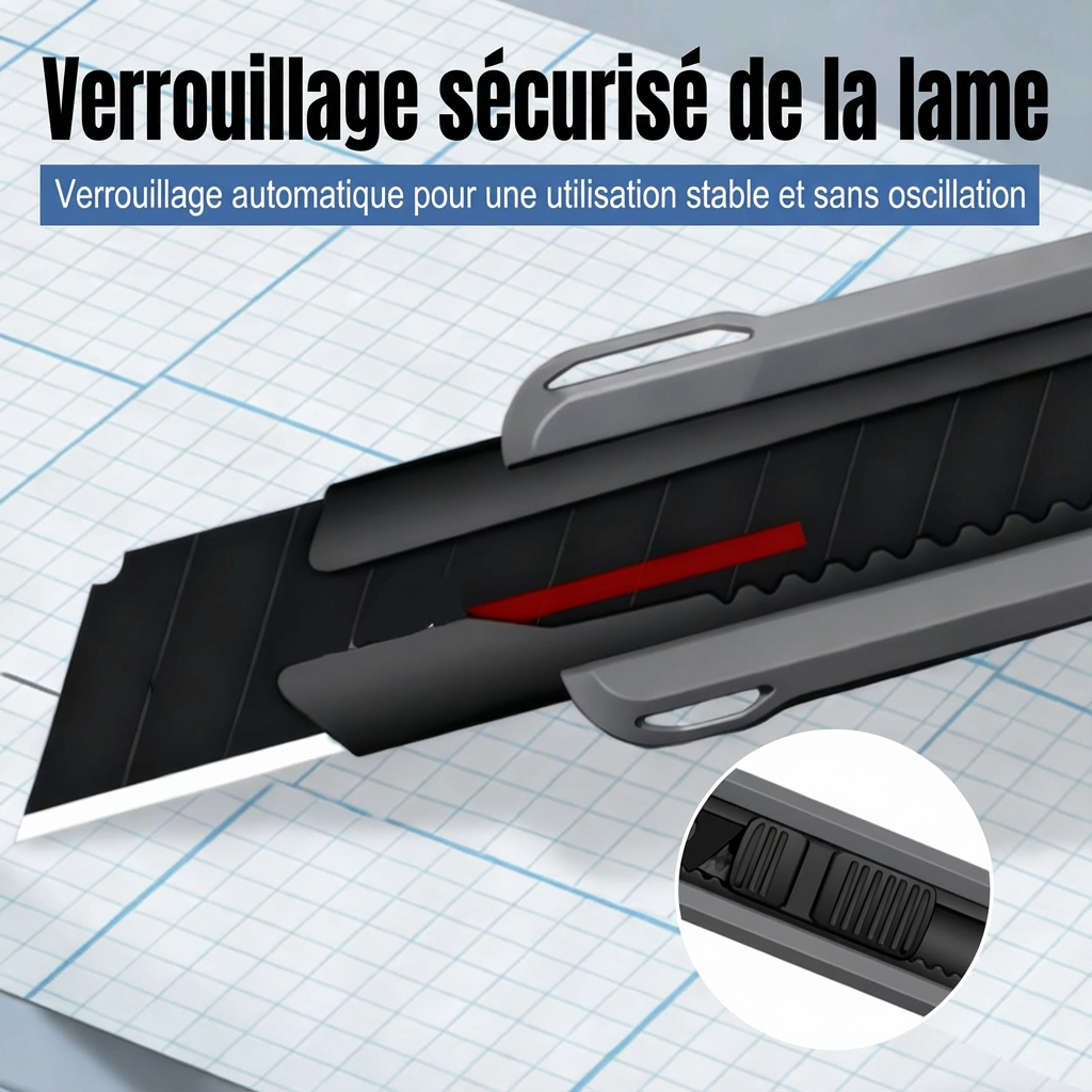 Couteau utilitaire robuste et tranchant