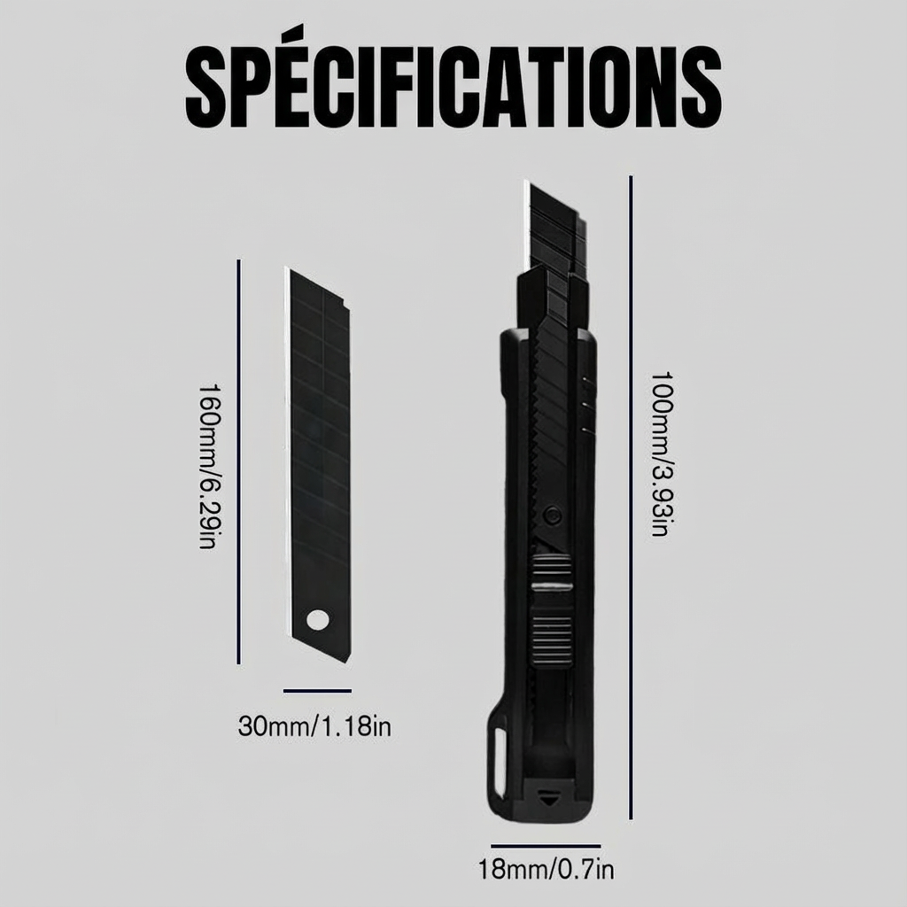 Couteau utilitaire robuste et tranchant