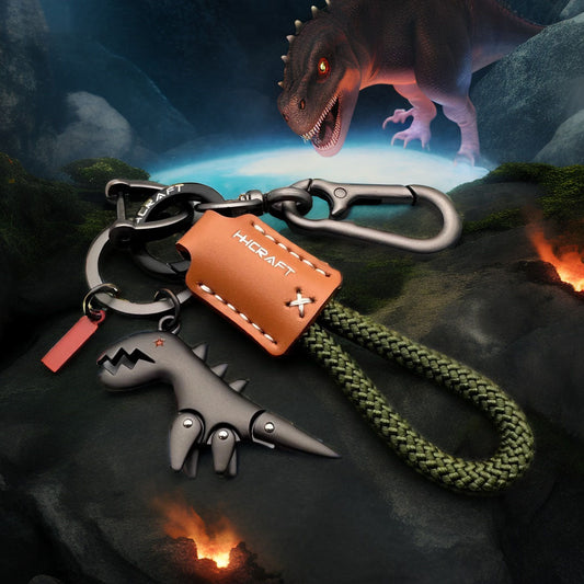 Schlüsselanhänger aus Aluminiumlegierung in Dinosaurierform