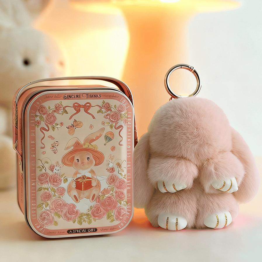 🏆 BEGRENZTES SONDERANGEBOT – 49 % RABATT 🐰 Handgemachte weiche Häschen-Pompon-Anhänger