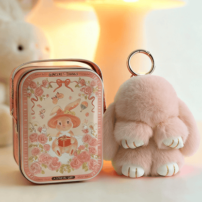 🏆 BEGRENZTES SONDERANGEBOT – 49 % RABATT 🐰 Handgemachte weiche Häschen-Pompon-Anhänger
