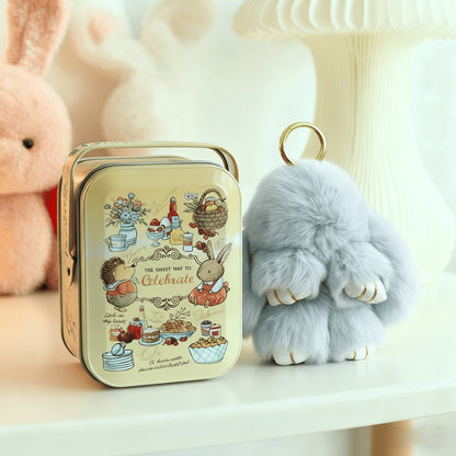 🏆 BEGRENZTES SONDERANGEBOT – 49 % RABATT 🐰 Handgemachte weiche Häschen-Pompon-Anhänger