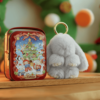 🏆 BEGRENZTES SONDERANGEBOT – 49 % RABATT 🐰 Handgemachte weiche Häschen-Pompon-Anhänger