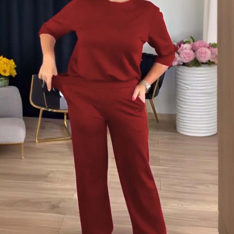 👗 59 % RABATT! ✨Elegantes 3-teiliges Set: Langer Cardigan, Oberteil und Hose