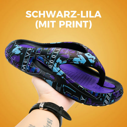 Bequeme Sommer-Flip-Flops mit dicken Sohlen