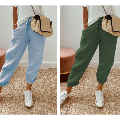 💕58% RABATT💕Lässige Baumwoll- und Leinenhosen für Damen