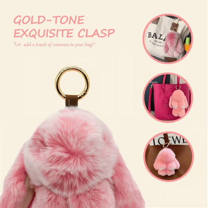 🏆 BEGRENZTES SONDERANGEBOT – 49 % RABATT 🐰 Handgemachte weiche Häschen-Pompon-Anhänger