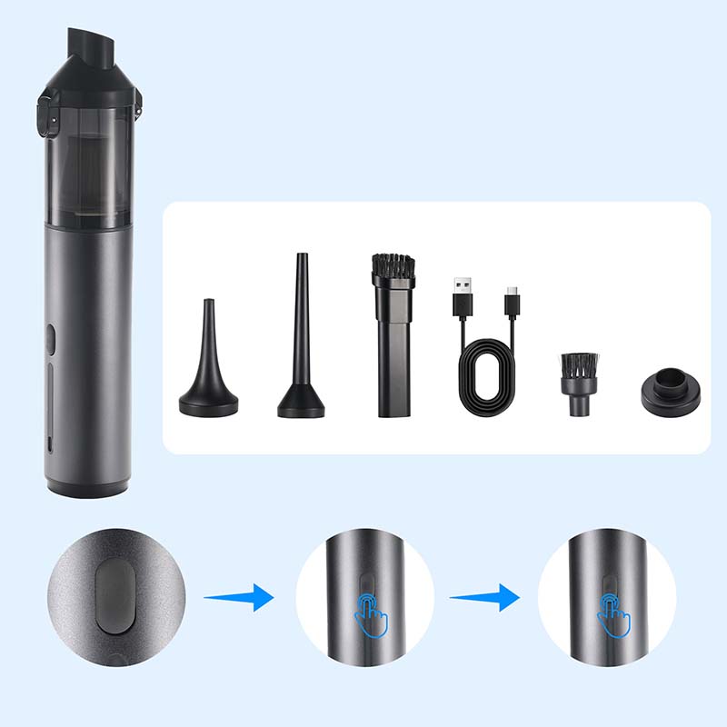 Fanttik V8 Apex Autostaubsauger, 4 in 1 tragbarer kabelloser Mini Staubsauger