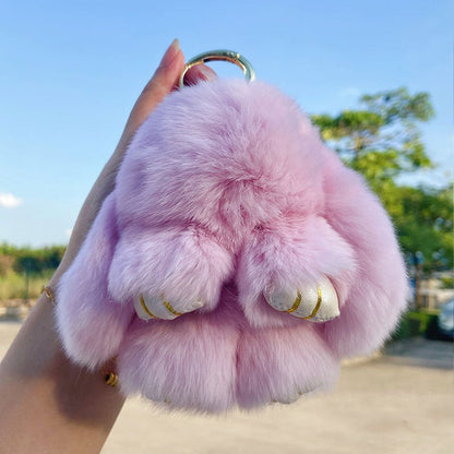 🏆 BEGRENZTES SONDERANGEBOT – 49 % RABATT 🐰 Handgemachte weiche Häschen-Pompon-Anhänger