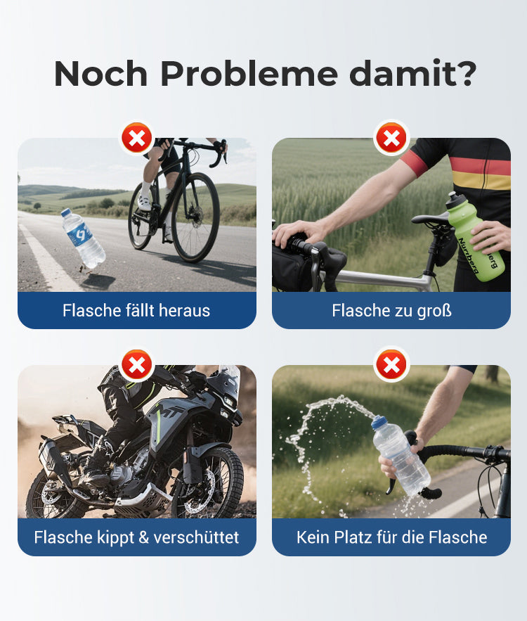 Adaptiver Flaschenhalter für Radfahrer