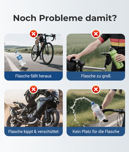 Adaptiver Flaschenhalter für Radfahrer