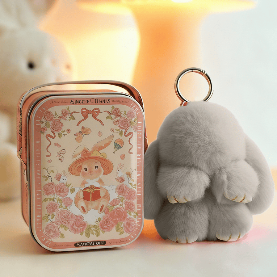 🏆 BEGRENZTES SONDERANGEBOT – 49 % RABATT 🐰 Handgemachte weiche Häschen-Pompon-Anhänger