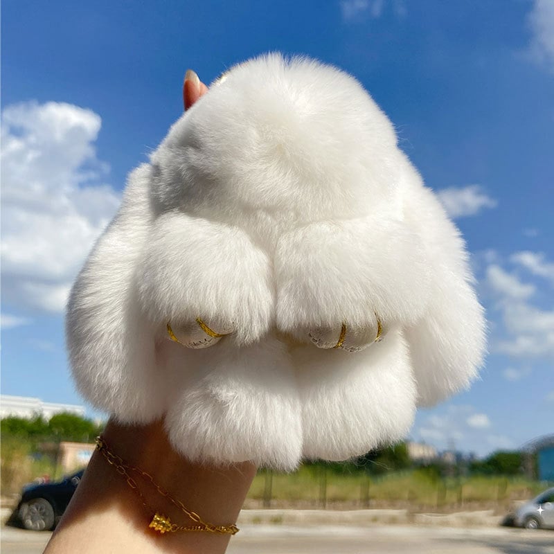🏆 BEGRENZTES SONDERANGEBOT – 49 % RABATT 🐰 Handgemachte weiche Häschen-Pompon-Anhänger