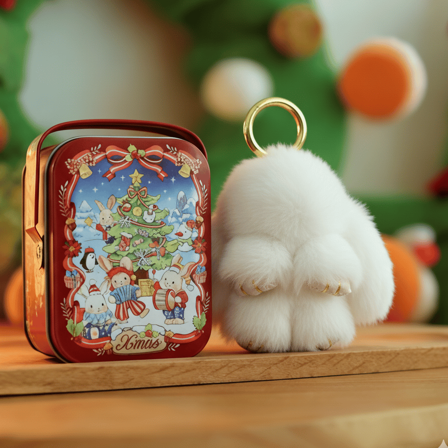 🏆 BEGRENZTES SONDERANGEBOT – 49 % RABATT 🐰 Handgemachte weiche Häschen-Pompon-Anhänger