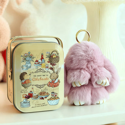 🏆 BEGRENZTES SONDERANGEBOT – 49 % RABATT 🐰 Handgemachte weiche Häschen-Pompon-Anhänger