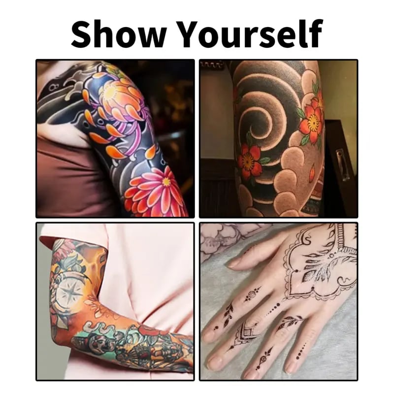 🎨50% OFF NOW! Temporary Tattoo Markers for Skin – Long-Lasting Waterproof Body Art Tattoo Pens, DIY Temporary Tattoo Kit for Parties, Festivals, Halloween & Cosplay