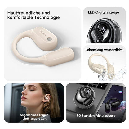 Ki Übersetzungs-Kopfhörer – Echtzeit-Übersetzung in 134 Sprachen mit App, Bluetooth 6.0, Kabellose Earbuds für Musik & Anrufe, IPX5 Wasserdicht, Lange Akkulaufzeit