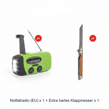 📻⚡【60% Rabatt】Solar-Kurbel Notfallradio – Mit Powerbank, Wetteralarm, USB & 7 Tage Akku. Wasserdicht & robust für Outdoor/Krise. 🌞🔋 Jetzt unschlagbares Angebot sichern!