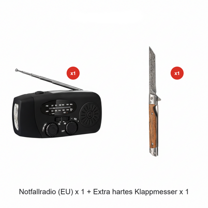 📻⚡【60% Rabatt】Solar-Kurbel Notfallradio – Mit Powerbank, Wetteralarm, USB & 7 Tage Akku. Wasserdicht & robust für Outdoor/Krise. 🌞🔋 Jetzt unschlagbares Angebot sichern!