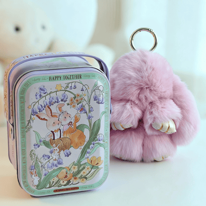 🏆 BEGRENZTES SONDERANGEBOT – 49 % RABATT 🐰 Handgemachte weiche Häschen-Pompon-Anhänger