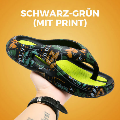 Bequeme Sommer-Flip-Flops mit dicken Sohlen