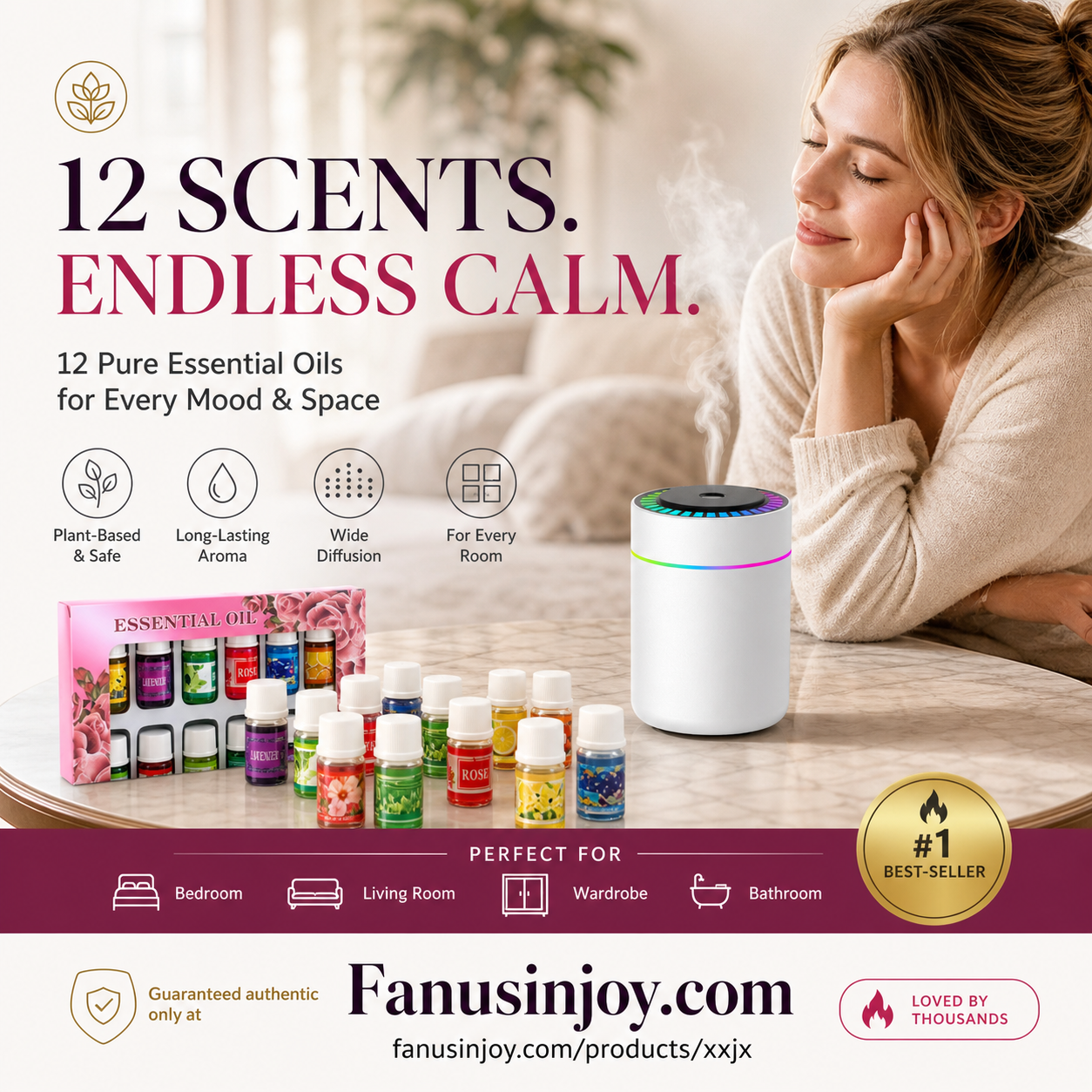 🎁12er-Pack wasserlöslicher ätherischer Öle🔥Nur für kurze Zeit 50 % Rabatt! 🌺Der frische Duft hebt die Stimmung! 🌷
