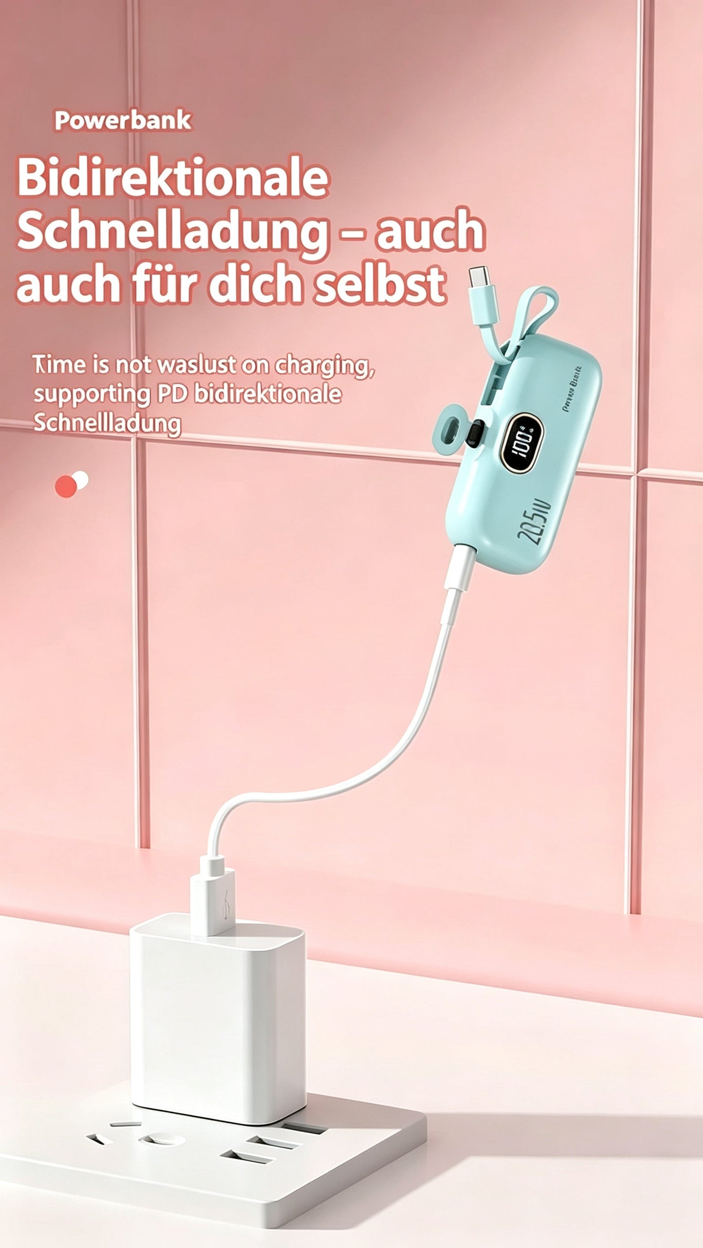 🥳💞 Über 50.000 Stück verkauft!⚡🔋📱Mini-Powerbank 5000mAh – Tragbar, Schnellladung & Perfekt für Unterwegs ✨