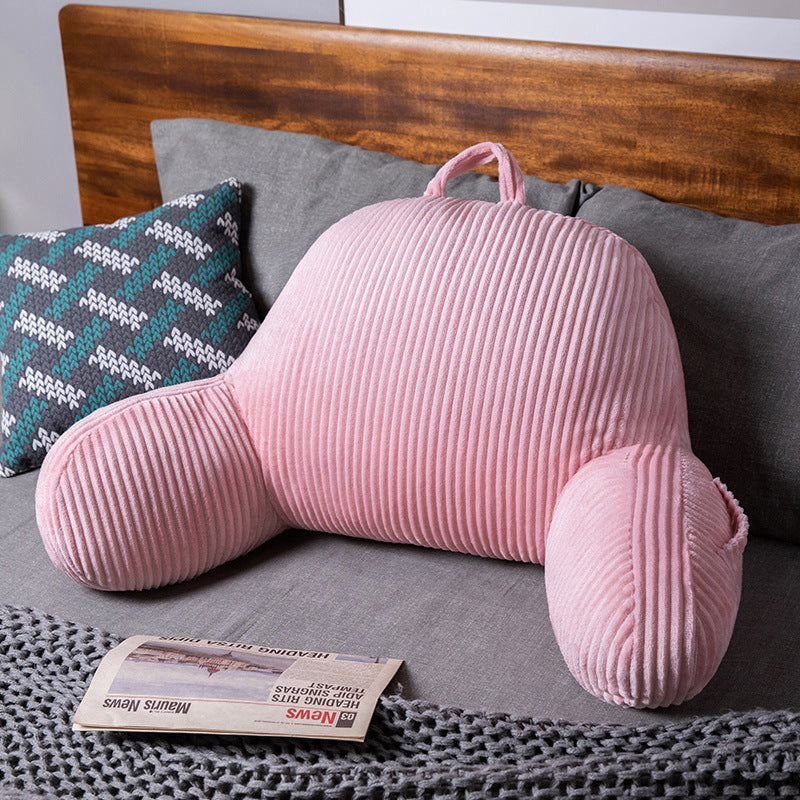 🛋️💤 50 % RABATT! Nie wieder Kissenstapel, die durchhängen! Dieses Lesekissen mit Rückenstütze, Nackenstütze und Armlehnen stützt dich wirklich – samtweich, waschbar und überall einsetzbar!