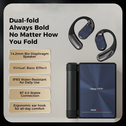 Kabellose Ohrhörer Bluetooth 6.0 mit Geräuschunterdrückung, 145 Stunden lange Akkulaufzeit, IPX5 wasserdichte Sport-Ohrhörer