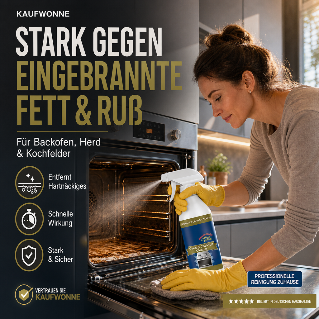 📢📢50 % Rabatt!!🎁✨ Hochwirksames Reinigungsspray für Backöfen und Kochfelder