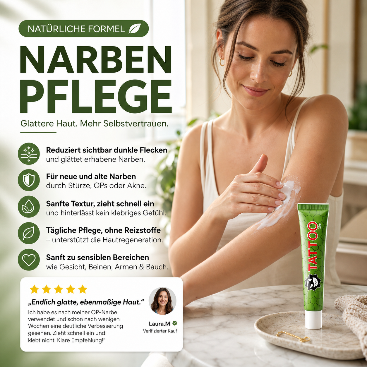 ⭐️ GROSSER SALE: Narbenentfernungs- und Heilungsgel – Leicht, geruchlos und reich an beruhigenden Inhaltsstoffen, wirkt es bei allen Arten von Narben (Gesicht und Körper).