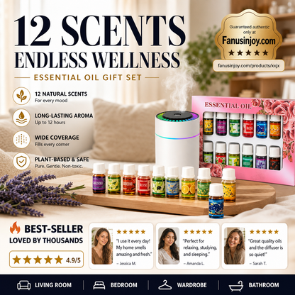 🎁12er-Pack wasserlöslicher ätherischer Öle🔥Nur für kurze Zeit 50 % Rabatt! 🌺Der frische Duft hebt die Stimmung! 🌷