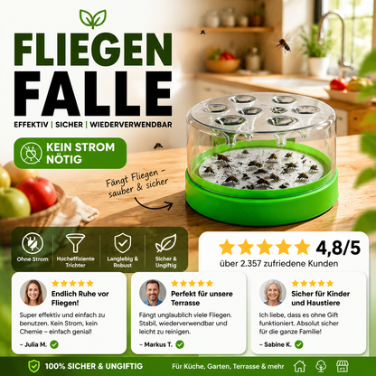 🔥 -50% Heute 🏡 Wiederverwendbare Fliegenfalle ohne Strom