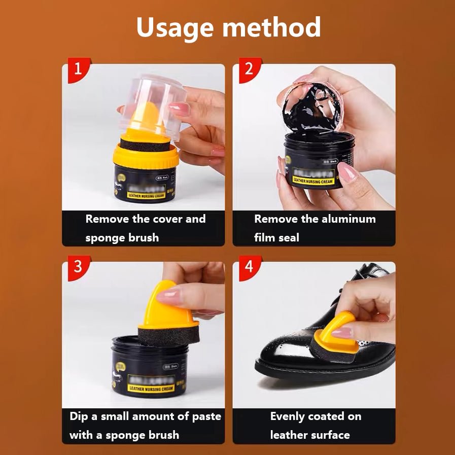 ⏳Begrenzte Zeit 50% Rabatt💥✨【Kaufen Sie 1 und erhalten Sie 1 gratis】✨Flüssige Schuhcreme zur Lederreparaturcreme ✨✨