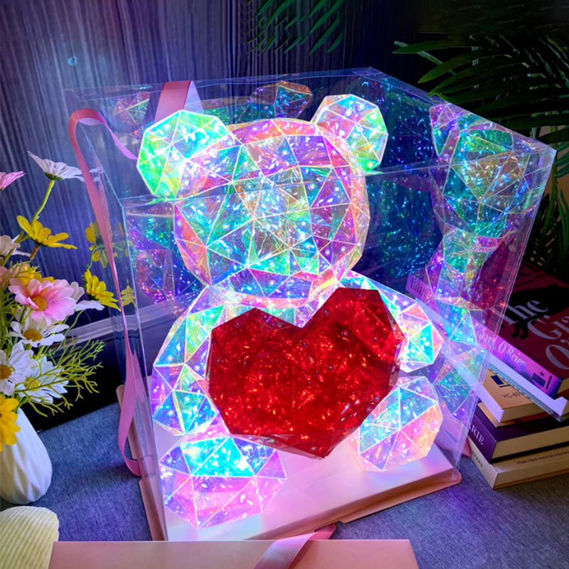 💕Valentinstags-Special – 50% Rabatt🎁 Bunter, leuchtender Bär
