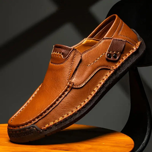 🔥Atmungsaktives Kalbsleder🔥Klassische, bequeme Lederschuhe für Herren👞