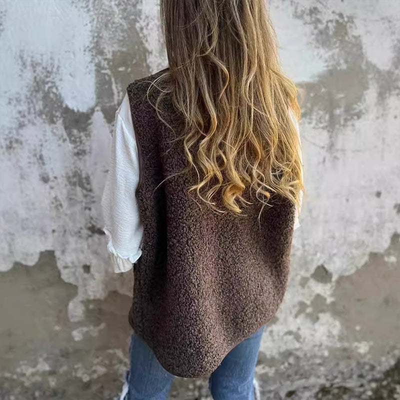 ✨Neu eingetroffen–50 % Rabatt❤️Kurze Thermoweste für Damen mit Knopfleiste vorne