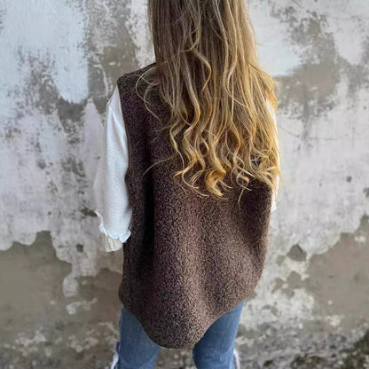 ✨Neu eingetroffen–50 % Rabatt❤️Kurze Thermoweste für Damen mit Knopfleiste vorne