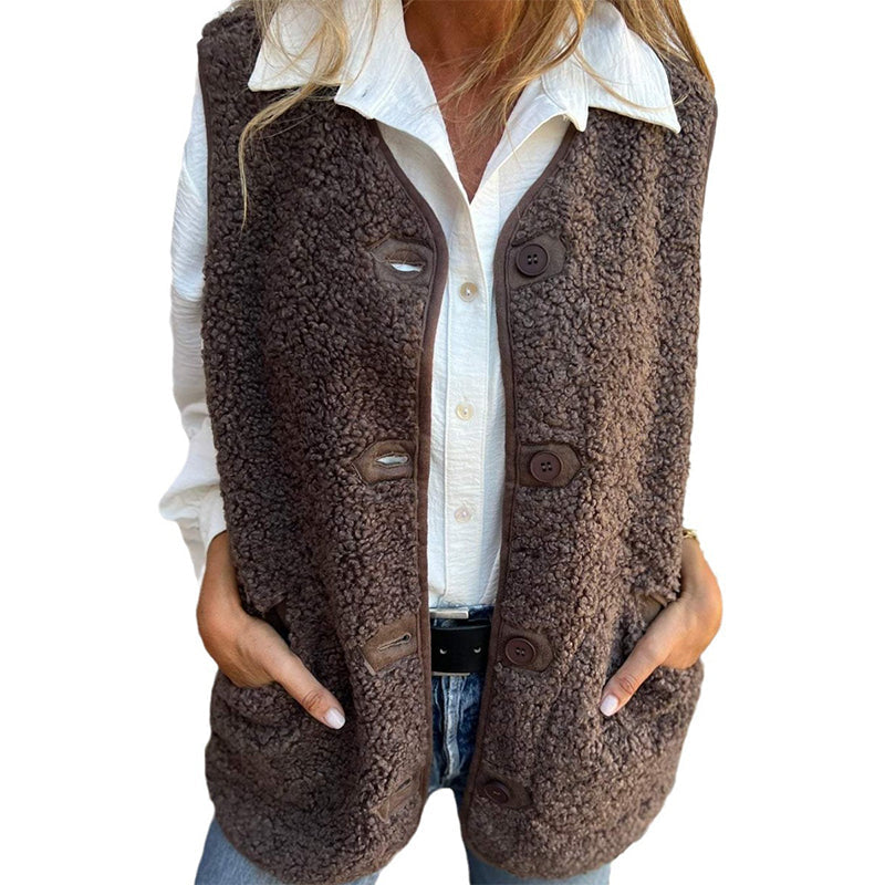 ✨Neu eingetroffen–50 % Rabatt❤️Kurze Thermoweste für Damen mit Knopfleiste vorne