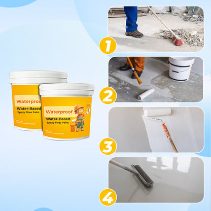 Zeitlich begrenztes Angebot🎁Wasserfeste Epoxid-Bodenfarbe auf Wasserbasi