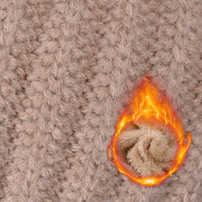 ❄️🧣Damen Winter Einteilig Gestrickte Mütze Schal Maske🎁