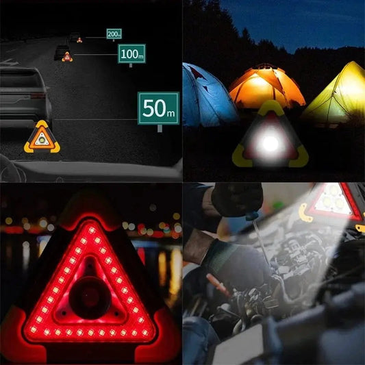 🚗Großes Sonderangebot – 49 % Rabatt🆘3-IN-1 Dreieckige Solar-Notfall-Signalleuchte für den Straßenrand✨