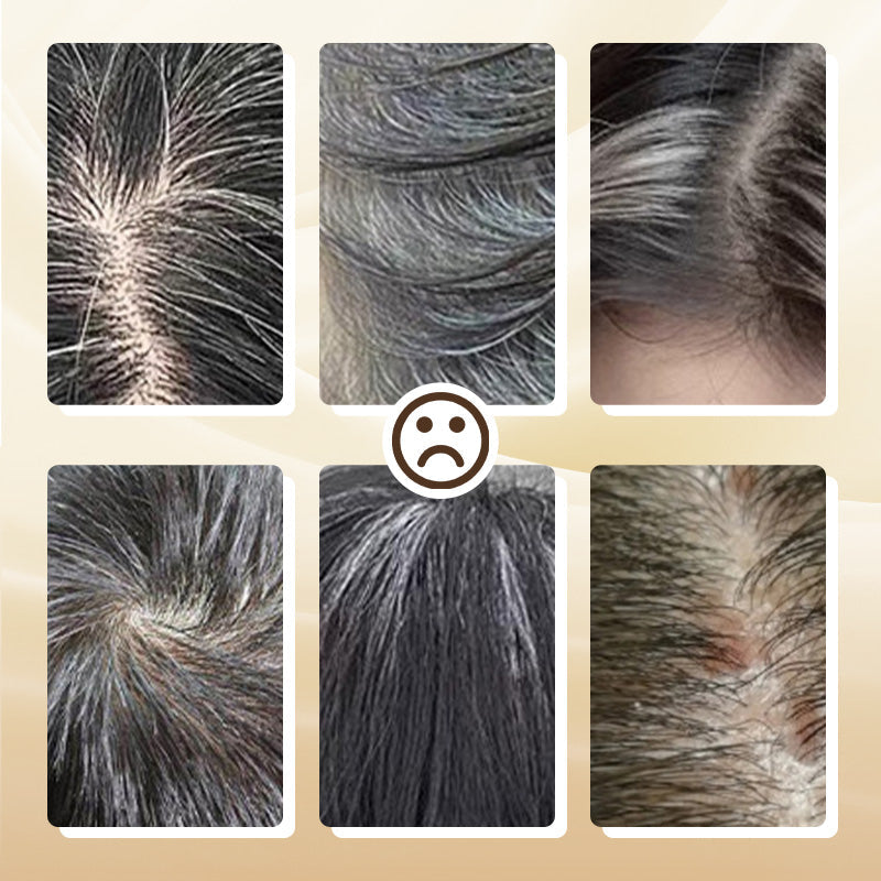💫50 % Rabatt🔥Kaufen Sie 2 und erhalten Sie 1 gratis🎁Tragbarer Haarfärbekamm zur Abdeckung grauer Haare ！Naturschwarz, Schwarzbraun, Kaffee