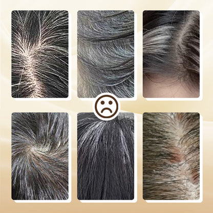 💫50 % Rabatt🔥Kaufen Sie 2 und erhalten Sie 1 gratis🎁Tragbarer Haarfärbekamm zur Abdeckung grauer Haare ！Naturschwarz, Schwarzbraun, Kaffee