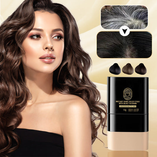 💫50 % Rabatt🔥Kaufen Sie 2 und erhalten Sie 1 gratis🎁Tragbarer Haarfärbekamm zur Abdeckung grauer Haare ！Naturschwarz, Schwarzbraun, Kaffee