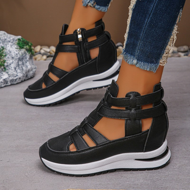 🔥Letzter Tag 50% Rabatt - Bequeme leichte Wedges mit seitlichem Reißverschluss