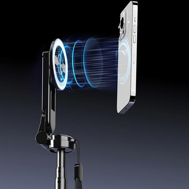 🏆  Heißer Verkauf 50 % Rabatt ✨ Multifunktionaler magnetischer 4-in-1-Selfie-Stick mit 360°-Drehung