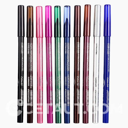 🔥✨ Begrenzte Zeit 50% Rabatt - 10 farbenfrohe Gel-Eyeliner (Ultra lang anhaltend, leuchtende Farben)
