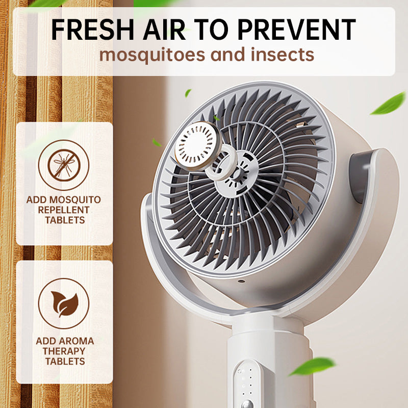 🎊Sommeraktion: 50 % Rabatt und versandkostenfrei🌀✨Motor Standventilator, 20dB sehr leiser Ventilator, 30m Wurfweite, 2465m³/h Luftvolumen, Fan mit Fernbedienung & Kühlung