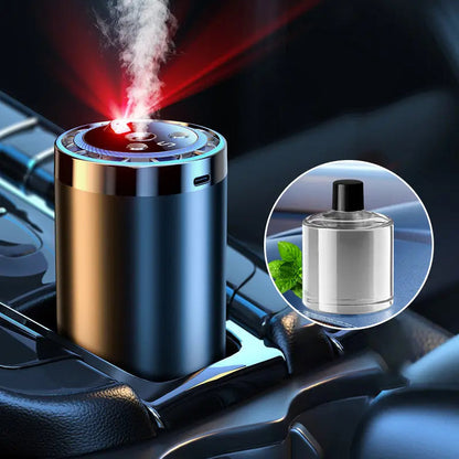 🚘 Auto-Diffusor mit Automatikstart & LED-Beleuchtung – 5x stärkerer Duft, 100% natürliche Öle, passt in jedes Fahrzeug!